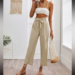 Paper Bag Waist Pants
